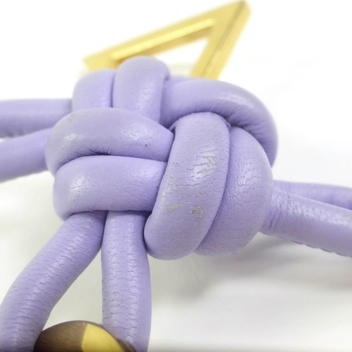 Bottega Veneta Authentic Knot Triangle Keyring Keychain Lambskin