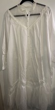 Vtg Victoria Secret Gold Labels Sz S White Lace Tulle Floral Cottage Nightgown