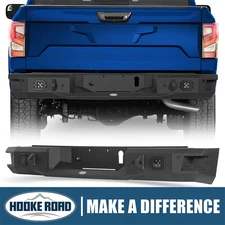 Hooke Road Steel Rear Bumper Reinforcement w/ Light fit 2017-2024 Nissan Titan