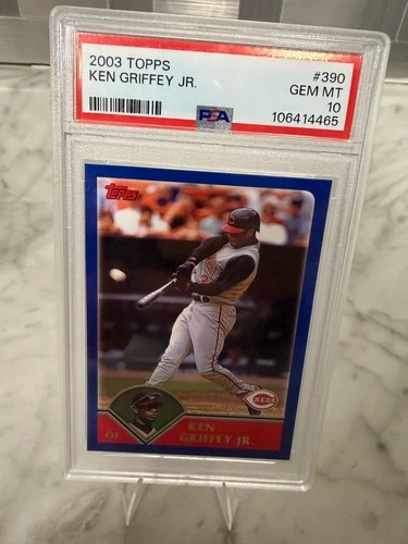 2003 Topps Ken Griffey Jr. #390 Cincinnati Reds PSA 10 *SUPER SHARP*HOT*
