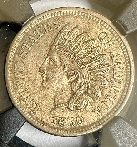 1859 INDIAN HEAD CENT NGC MS61 VAULTBOX 10