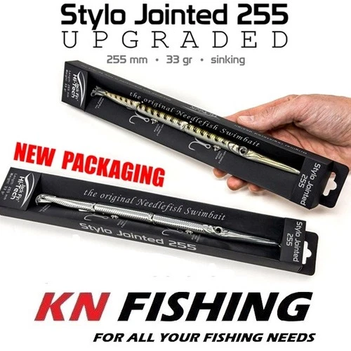 JACK FIN STYLO JOINTED UPGRADED 255 Hard Lure Sinking Spinning Italy 255mm 33g