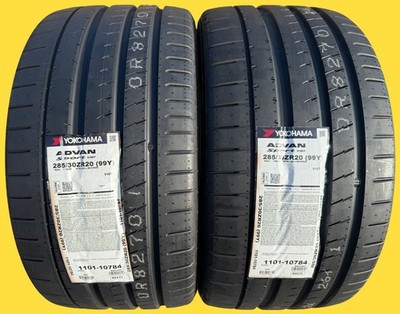Set of TWO BRAND NEW 285/30ZR20 (99Y) Yokohama ADVAN Sport V107 Tires 2853020