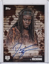Topps Walking Dead Season 6 Autograph Auto Card Danai Gurira Michonne /50