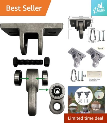 Aluminum Swing Hangers Set - Unmatched 5000 lb Capacity & Weather-Proof Design