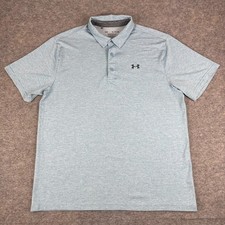 Under Armour The Playoff Polo Shirt Loose Blue Mens XL