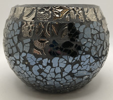 Decorative Mosaic Glass Art Tea Light Holder, Votive Light Candle Holder.