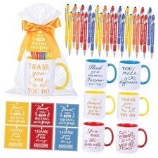 36 Pcs Employee Appreciation Gifts Include 6 Set Thank Red Yellow Blue Popular