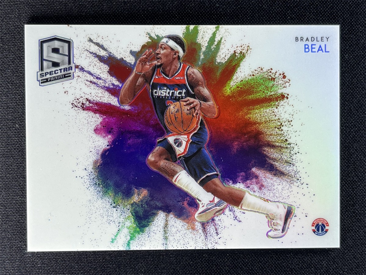 2019-20 Panini Spectra Bradley Beal #21 Color Blast Prizm Wizards Case Hit SSP