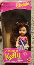 Vintage 1995 Barbie Lil Friends of Kelly Chelsie Doll w/Purse Mattel #14852