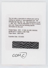 2021-22 Upper Deck Allure Control Room Auto Cam York #CR-9 Auto po4