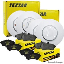 TEXTAR Front & Rear Axle Brake Discs Set & Pads Fits Porsche 718 Boxster Boxster