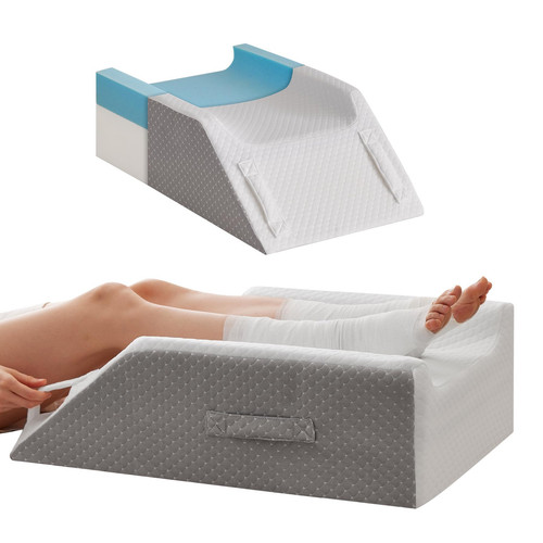 Double Leg Elevation Pillows for After Surgery, Memory Foam Leg Elevating Pil...