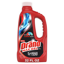 Drano Max Gel Drain Clog Remover, 32 oz - Unclogs Showers and Sinks.