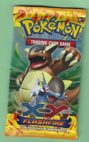 Pokemon "Flashfire" 10-Card Sealed Booster Pack (Kangaskhan) X1
