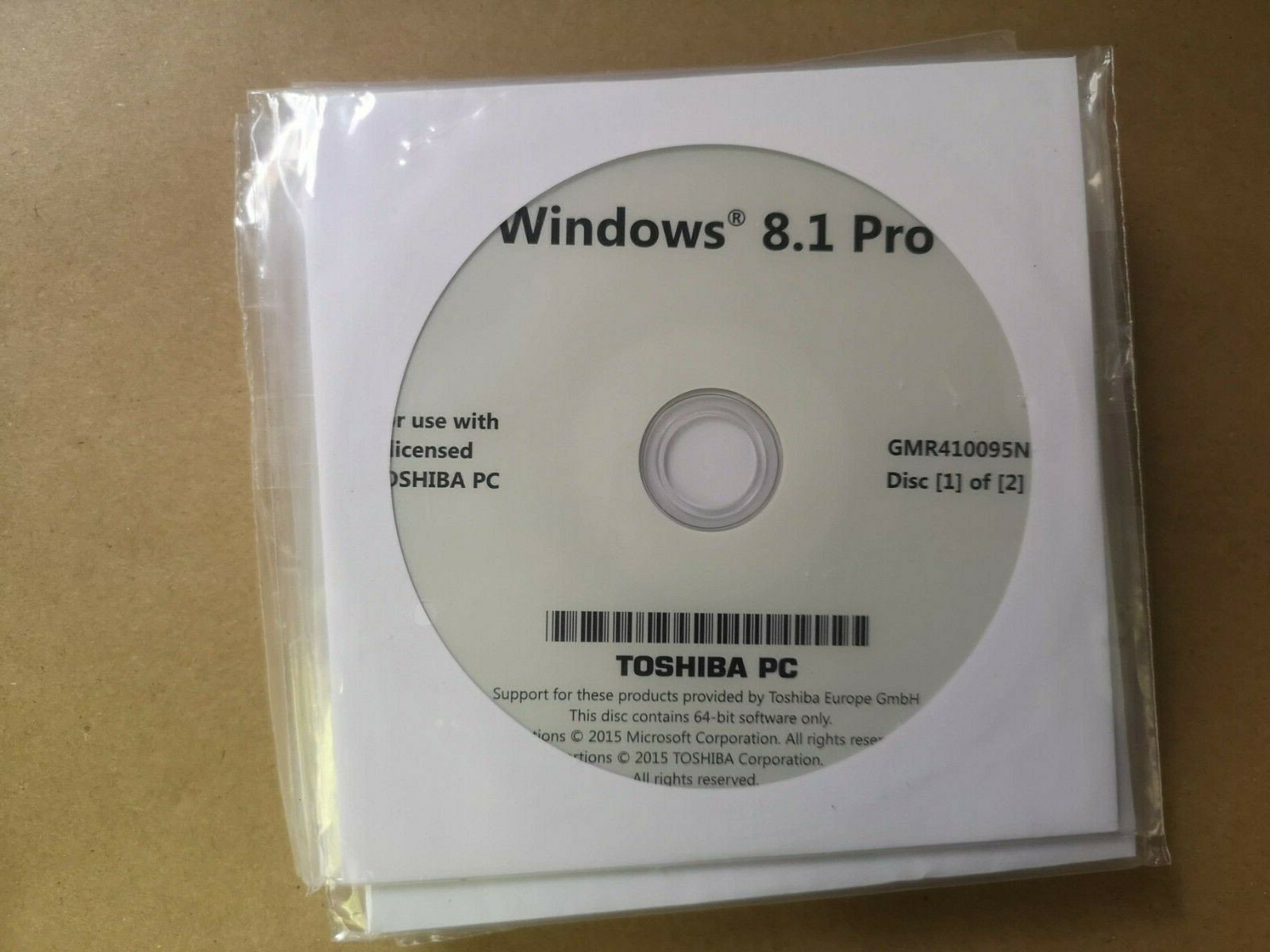 Toshiba Win 8.1 Pro Operating System DVDs NEW UN-OPENED | eBay