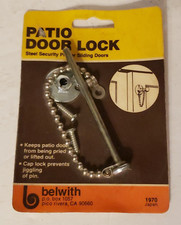NEW Belwith Steel Pin Sliding Patio Door Lock 1970 MADE IN JAPAN