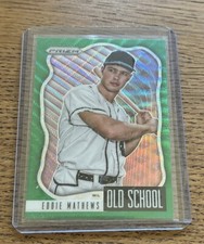 2021 Panini Prizm - Old School Green Wave Prizm #OS-4 Eddie Mathews