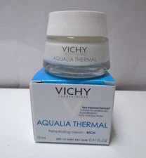 VICHY Aqualia Thermal Rehydrating Cream - RICH Dry To Very Dry .51oz/15ml NIB