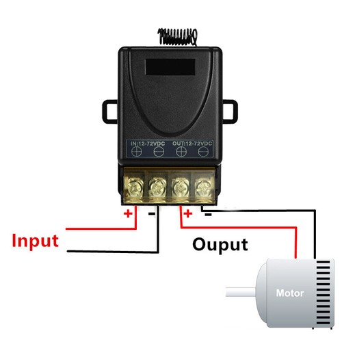 433MHz High Power DC 12V 24V 72V 30A RF Remote Control Switch 1CH Relay Receiver - Picture 9 of 29
