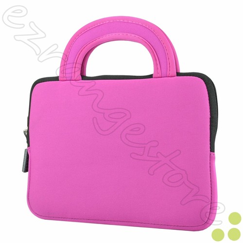 Slim Tablet Android Soft Neoprene Handle Carrying Sleeve Case Cover For 7", 8" - Afbeelding 7 van 17
