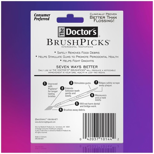 The Doctor's BrushPicks Interdental Zahnstocher, 275 Picks *NEU* - Bild 3 von 9