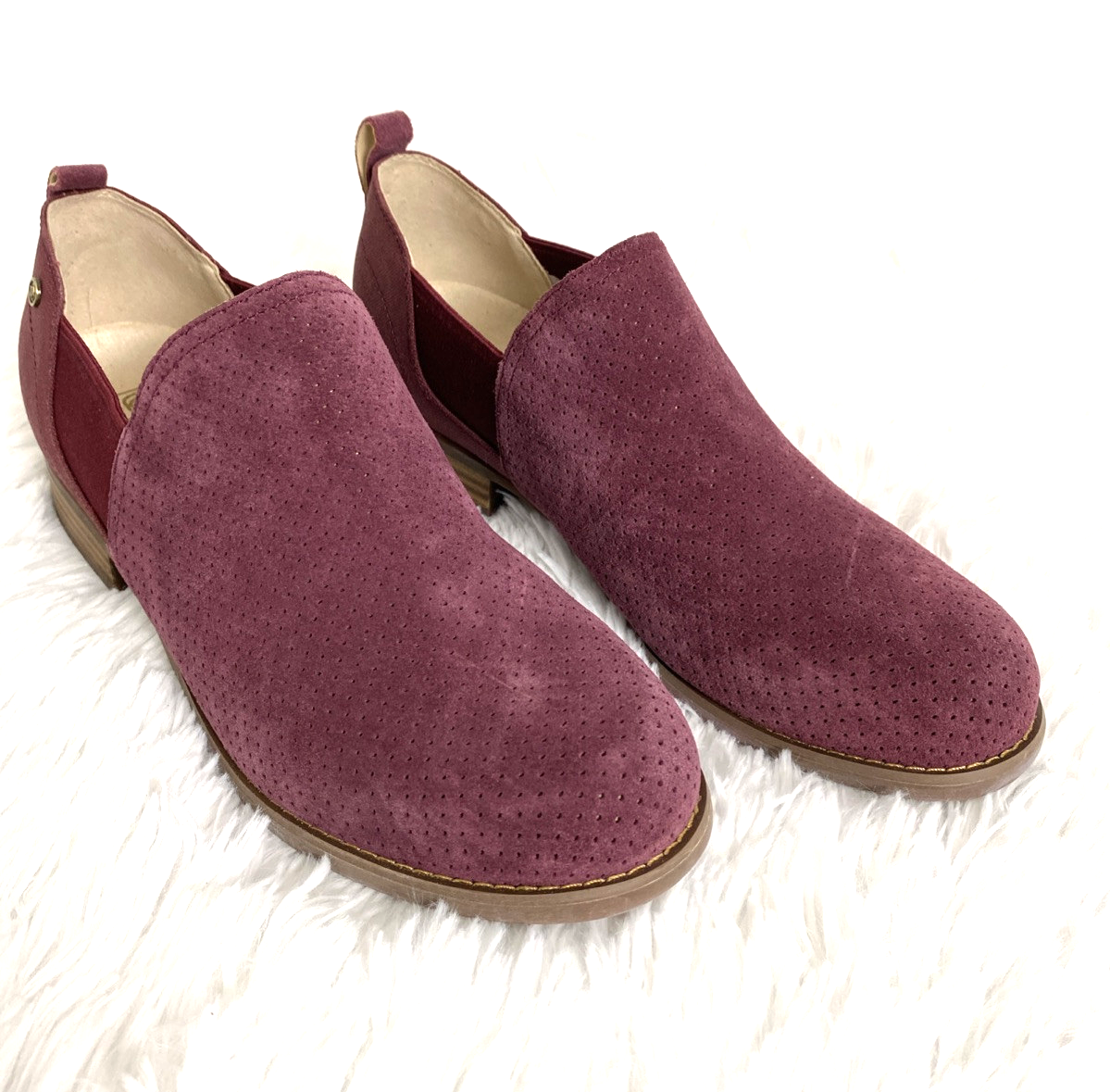 Spenco Orthopedic Suede Shoes Women’s Size US 10B Total Support Foot Wear Wine