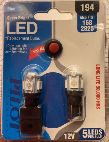 Pilot Automotive (IL-194B-5-AM) Blue 5-SMD LED Replacement Bulbs, 2-Piece - Picture 6 of 7