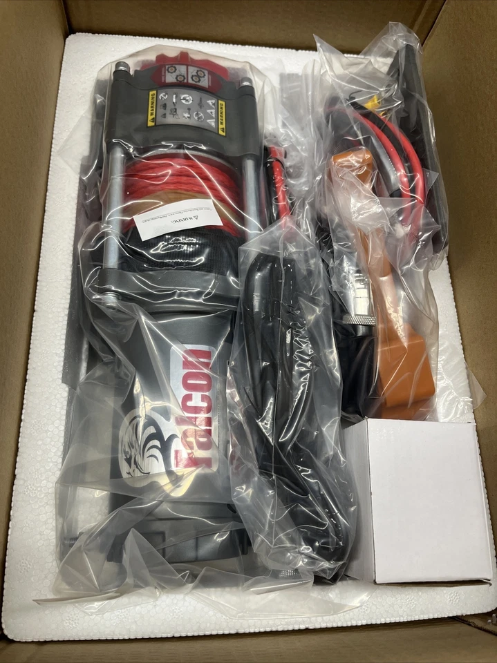 Kit de cabrestante de lujo 3500 lb cuerda sintética y placa de montaje para POLARIS RZR 570/800 Foto 3 de 4