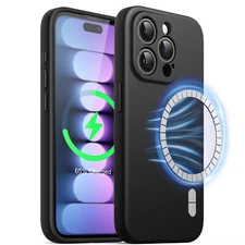 JETech Magnetic Silicone Case for iPhone 15 Pro 6.1-Inch Compatible with MagSafe