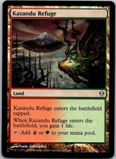 Magic the Gathering Kazandu Refuge Zendikar MTG Free Shipping!