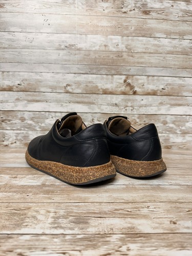 Birkenstock Wrigley Black Leather Lace-up Sneaker + New Insole Sz 42 L US 11 - Picture 5 of 11