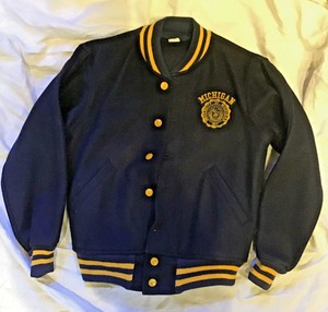 michigan wolverines varsity jacket