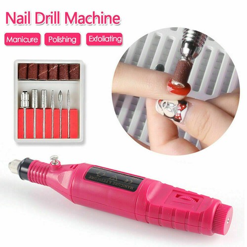 Electric Nail Drill File Acrylic Art File Manicure Pedicure Portable Machine Kit - Picture 2 of 9