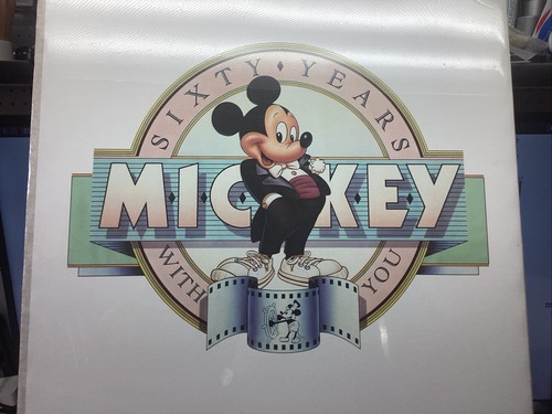 WALT DISNEY CO POSTER 60th Ann 1928 1987 Mickey Mouse Film Sixty Years With You - Picture 3 of 19