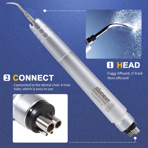 NSK Style Dental Ultraschall Luft Perio Scaler Handstück Hygieniker 4 Loch + Spitzen UK - Bild 9 von 23