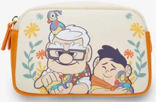 NEW Loungefly Disney Pixar UP CARL & RUSSELL Cosmetic Makeup Storage Travel Bag