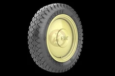 Panzer Art 1/35 Fiat 508 Italian Car Road Wheels (Pirelli) (Commercial) RE35-736