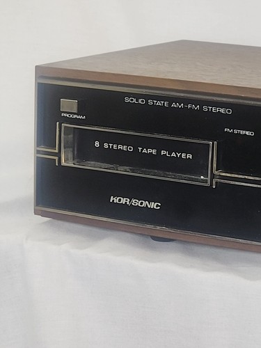 Vintage SOLID STATE KOR/SONIC AM FM 8Track Tape Player. Tested - Picture 2 of 6