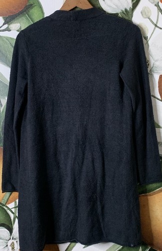Barefoot Dreams Sweater Cardigan XS Black CozyChic Lite Open NOWCL1327 - Picture 6 of 6