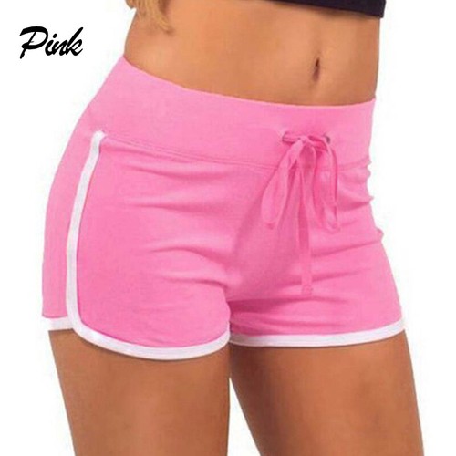 Women Sport Shorts High Waist Yoga Gym Jogging Lounge Summer Beach Hot Pants - Picture 17 of 18