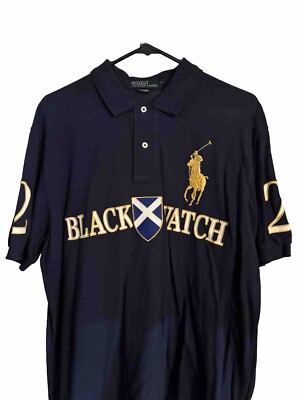 Polo Ralph Lauren Classic Polo Shirt Size L Black Watch #2 big