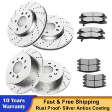 Front & Rear Brake Rotors + Brakes Pads for 2006 - 2010 Chevy Impala Monte Carlo