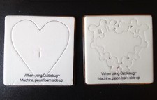 LOT GY. SET OF 2 HEART DIES TO BE USED WITH 'CUTTLEBUG' OR SIZZIX MACHINES.