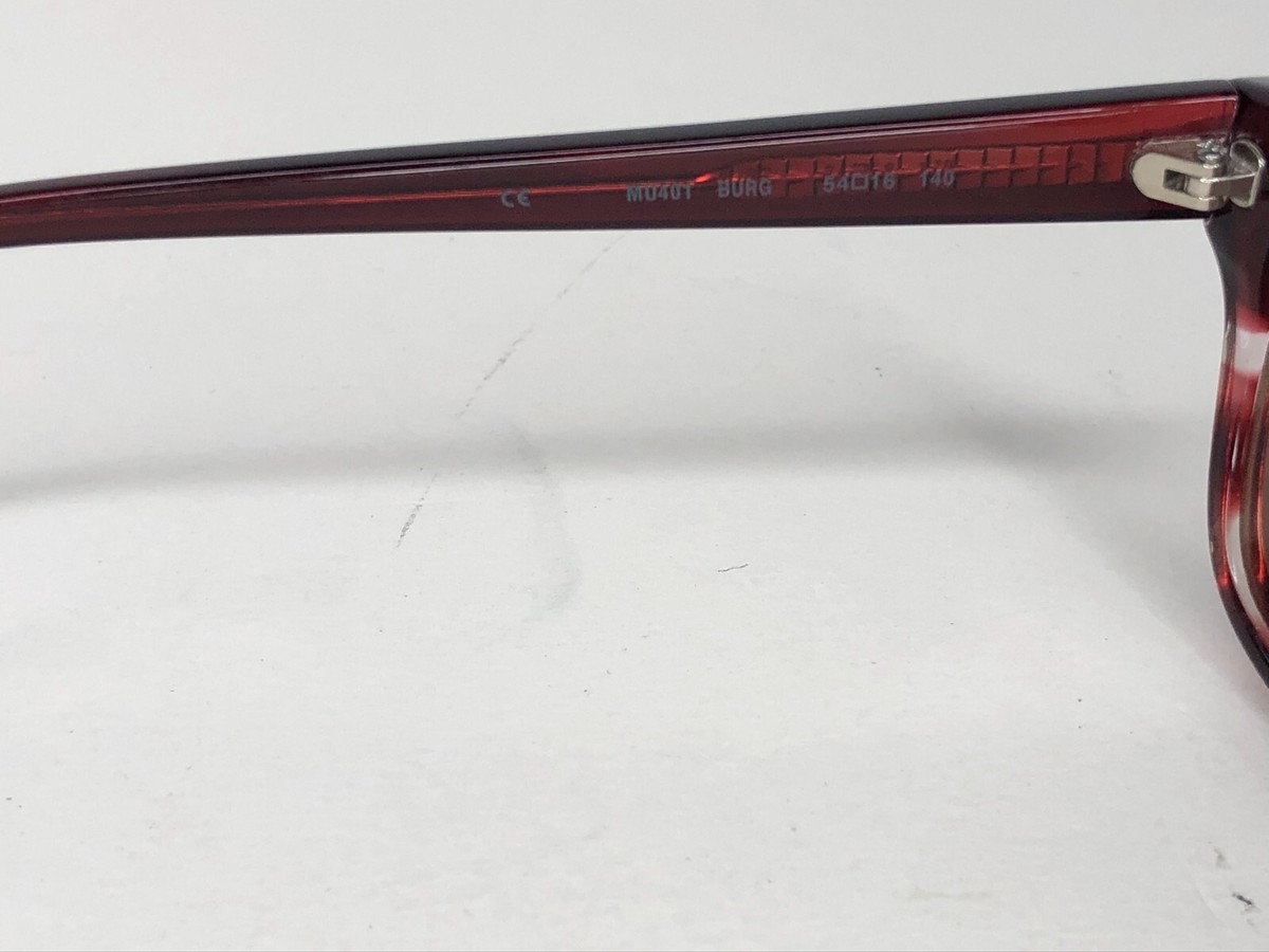 NWT~ America Sunglasses MU401 54-16-140 Mia Burgundy Rx Frames