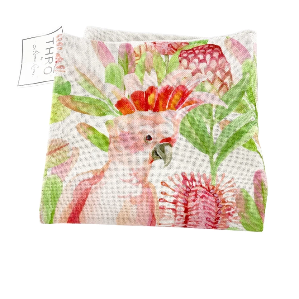 Funda de almohada cuadrada para interiores y exteriores Thro By Marlo Lorenz 20x20 Tropical Bird a Foto 2 de 4
