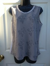 Vintage Vanity Fair roses print Camisole Top Slip blouse sz M made in USA