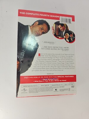 Monk - Season 4 (DVD, 2006, 4-Disc Set) 25192928420| eBay