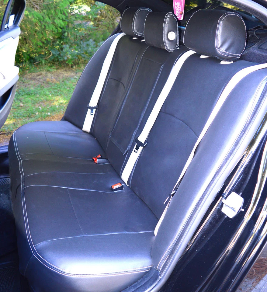 BMW 5 Series F10 M Sport Genuine Fit Tailored Black Leatherette Car Seat Covers - Image 4 of 4
