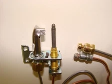 Gas Log Safety Pilot Tube and Thermo-couple Assembly  LP Propane Gas 18" Leads